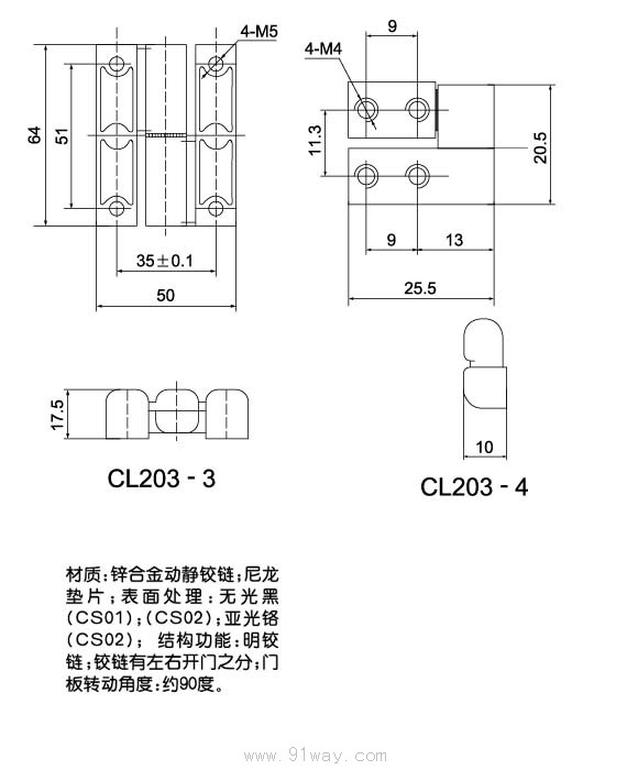 CL203-3,CL203-4qγߴ